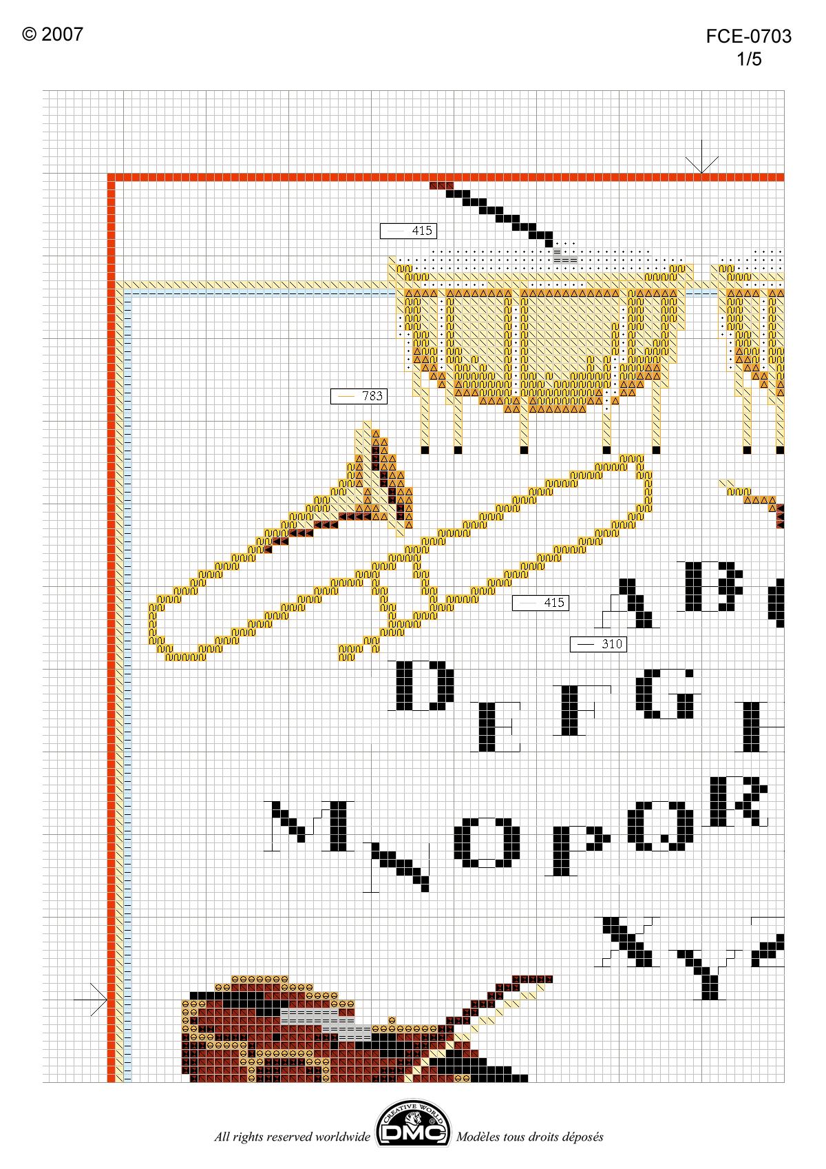 Schema punto croce Sampler Strumenti Musicali 02