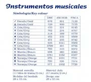 Schema punto croce Strumenti Musicali 26