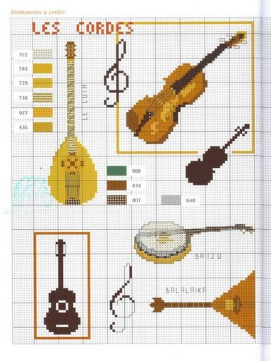 Schema punto croce Strumenti 2