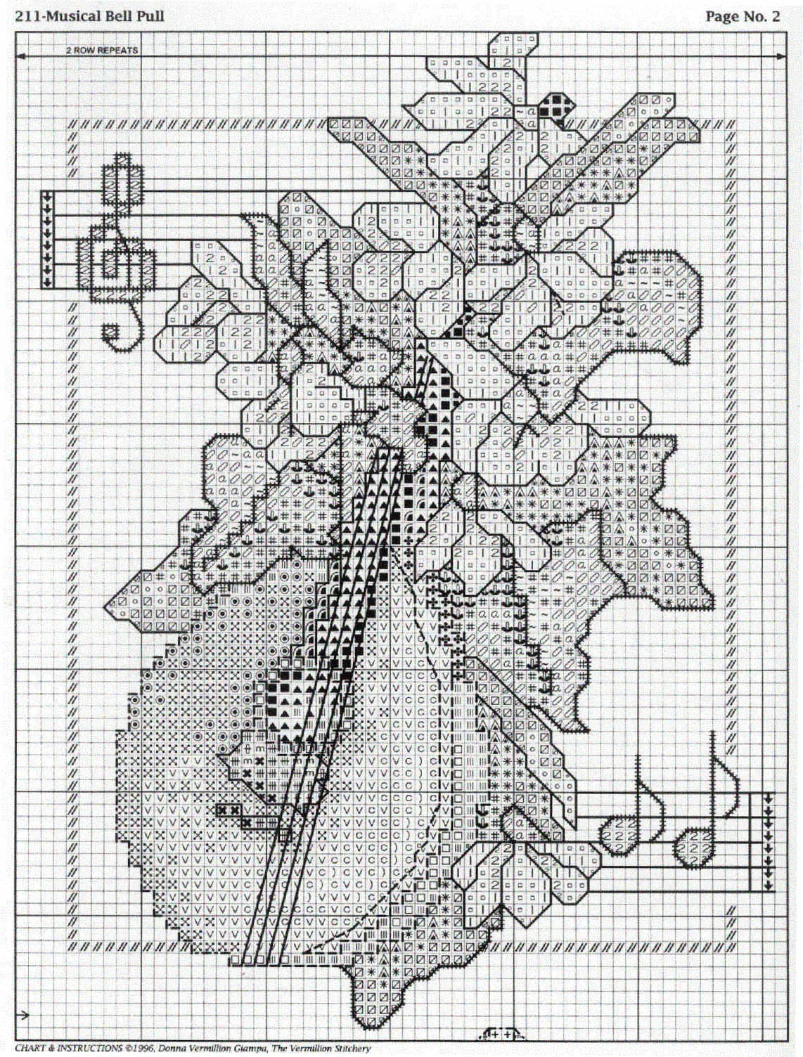 Schema punto croce Strumenti A Corde 04