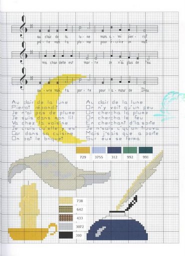 Schema punto croce Strumenti Musicali 43