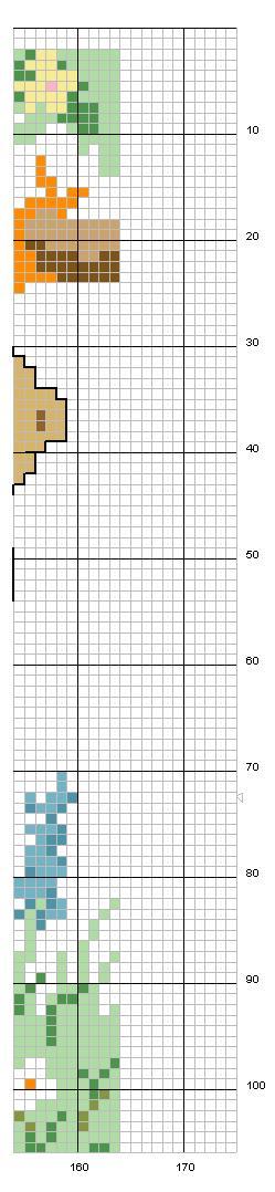 Schema punto croce Altalena 19e