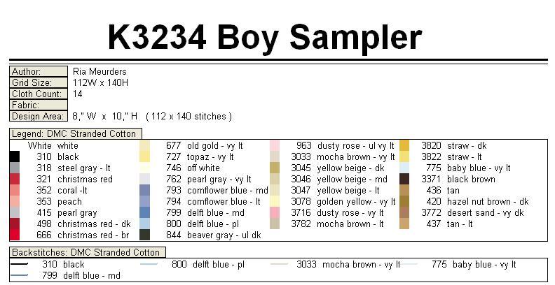 Schema punto croce Baby Boy 21b