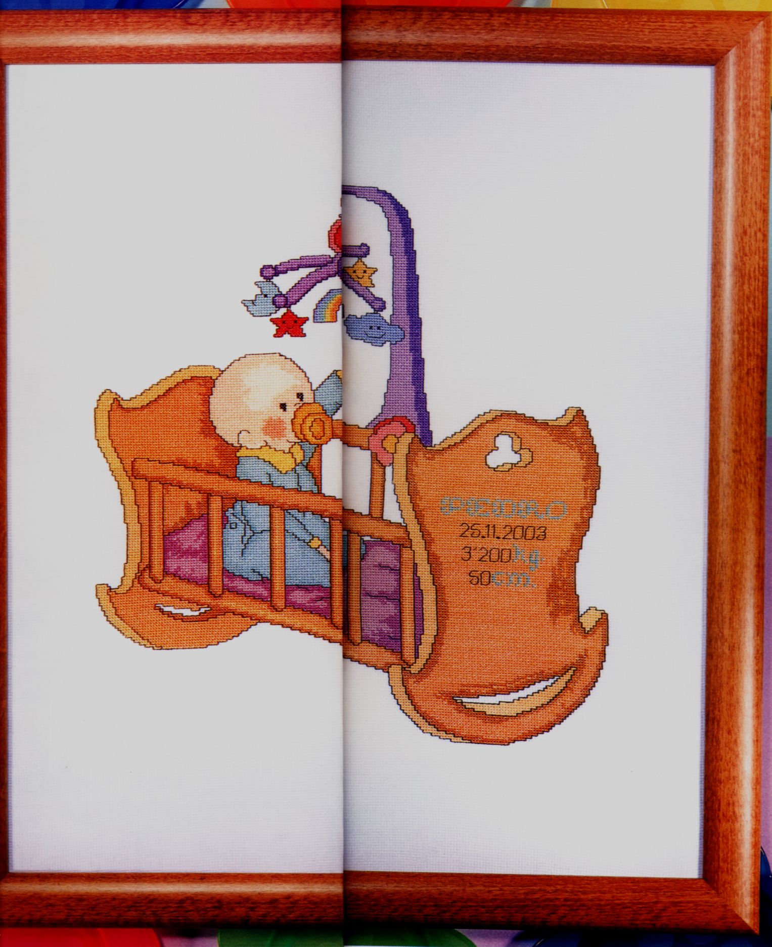 Schema punto croce Culla A Dondolo 10a