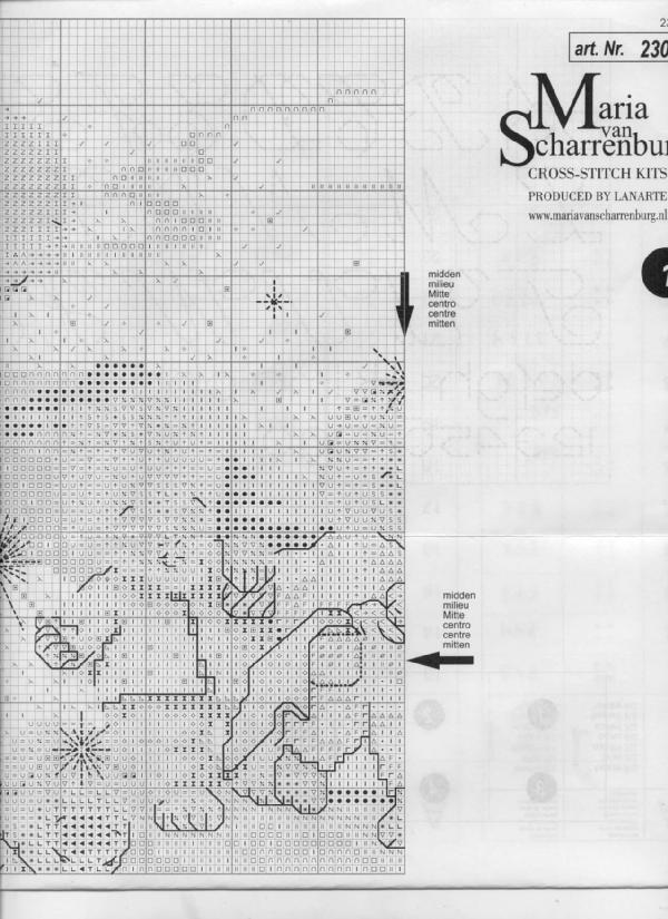 Schema punto croce Di Una Stella 14h