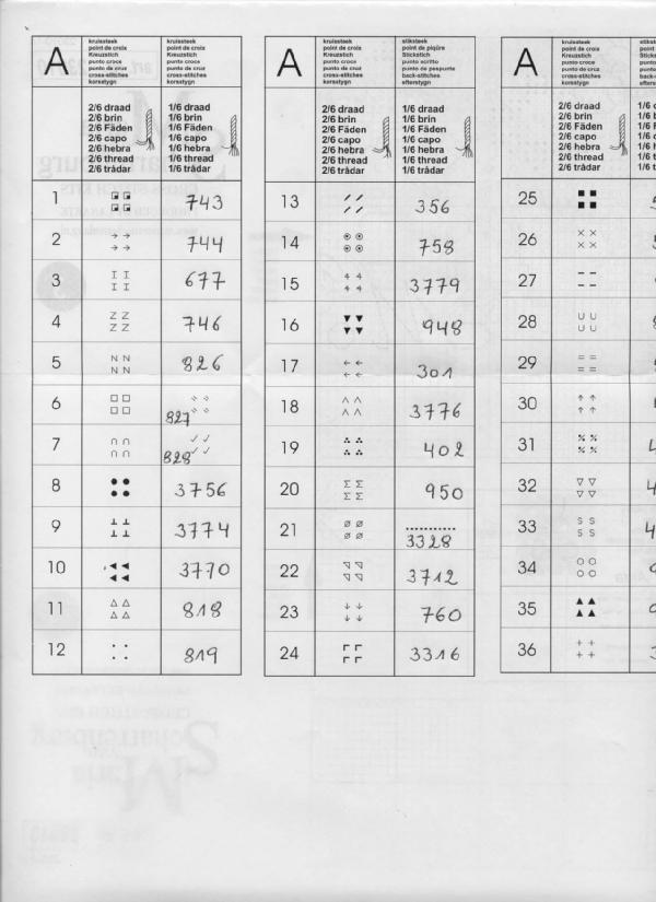 Schema punto croce Di Una Stella 14k