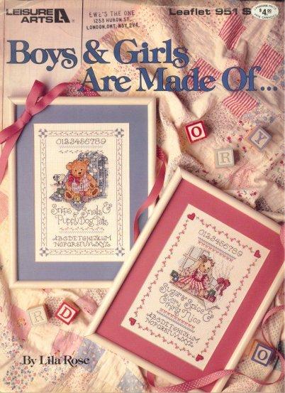 Schema punto croce Femminuccia Maschietto 43a