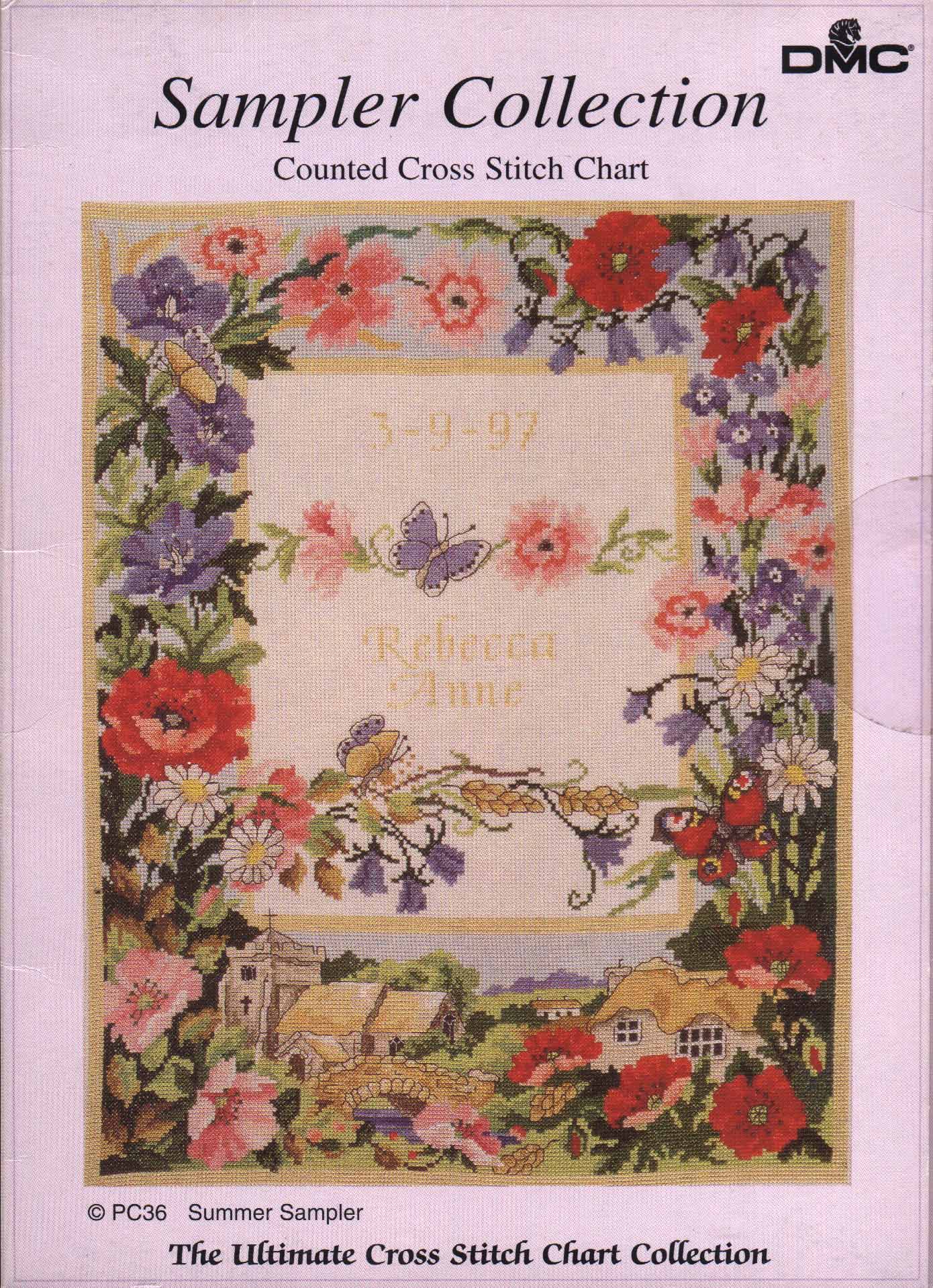 Schema punto croce Floreale 44a