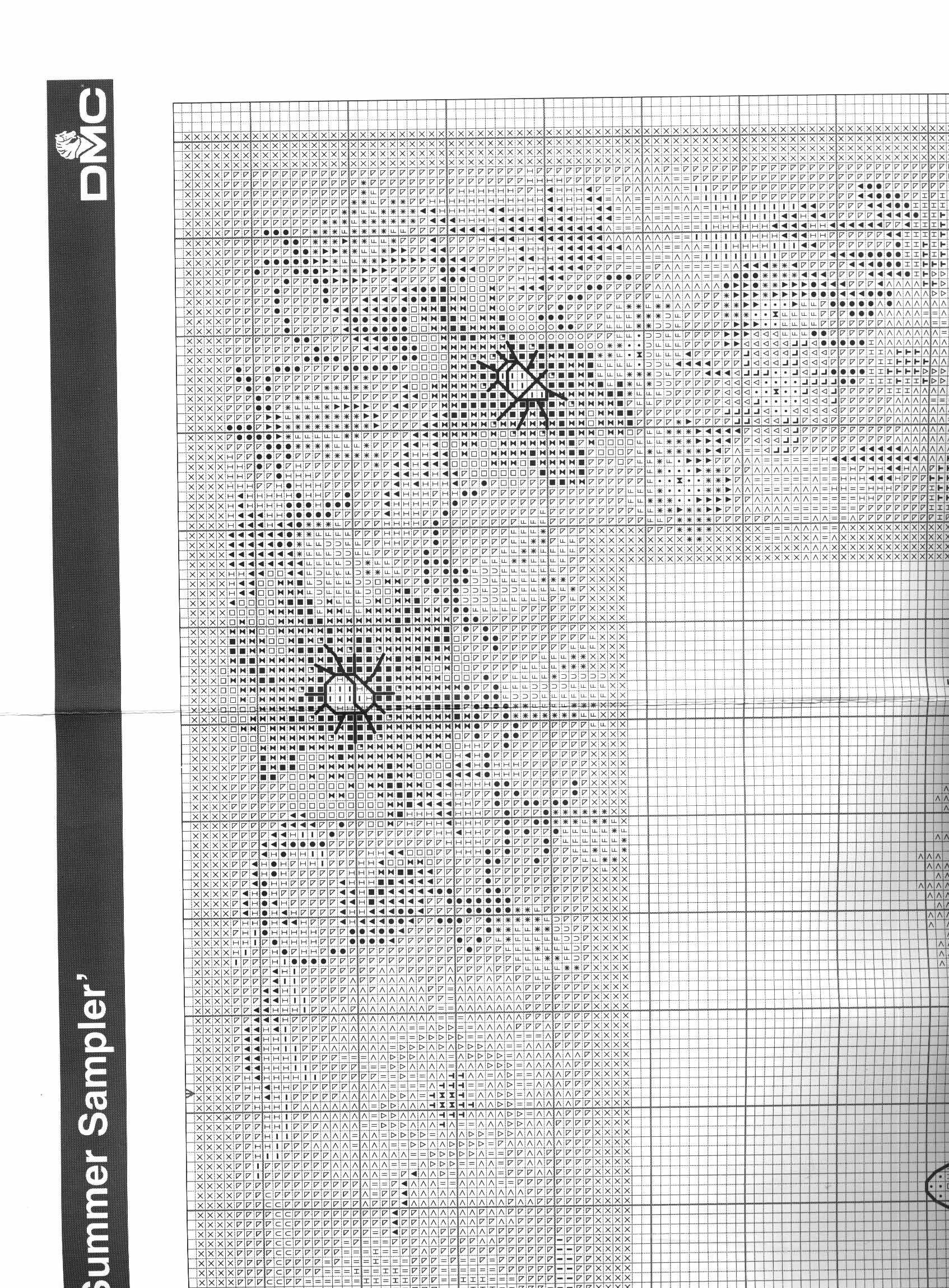 Schema punto croce Floreale 44g