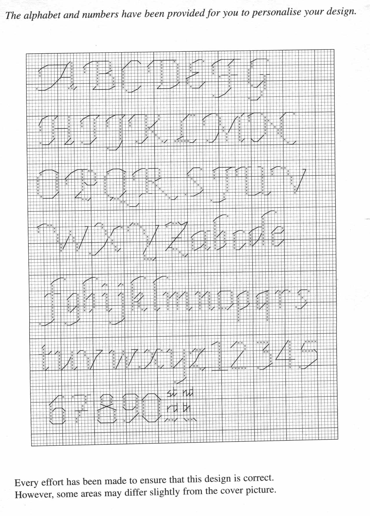 Schema punto croce Floreale 44h