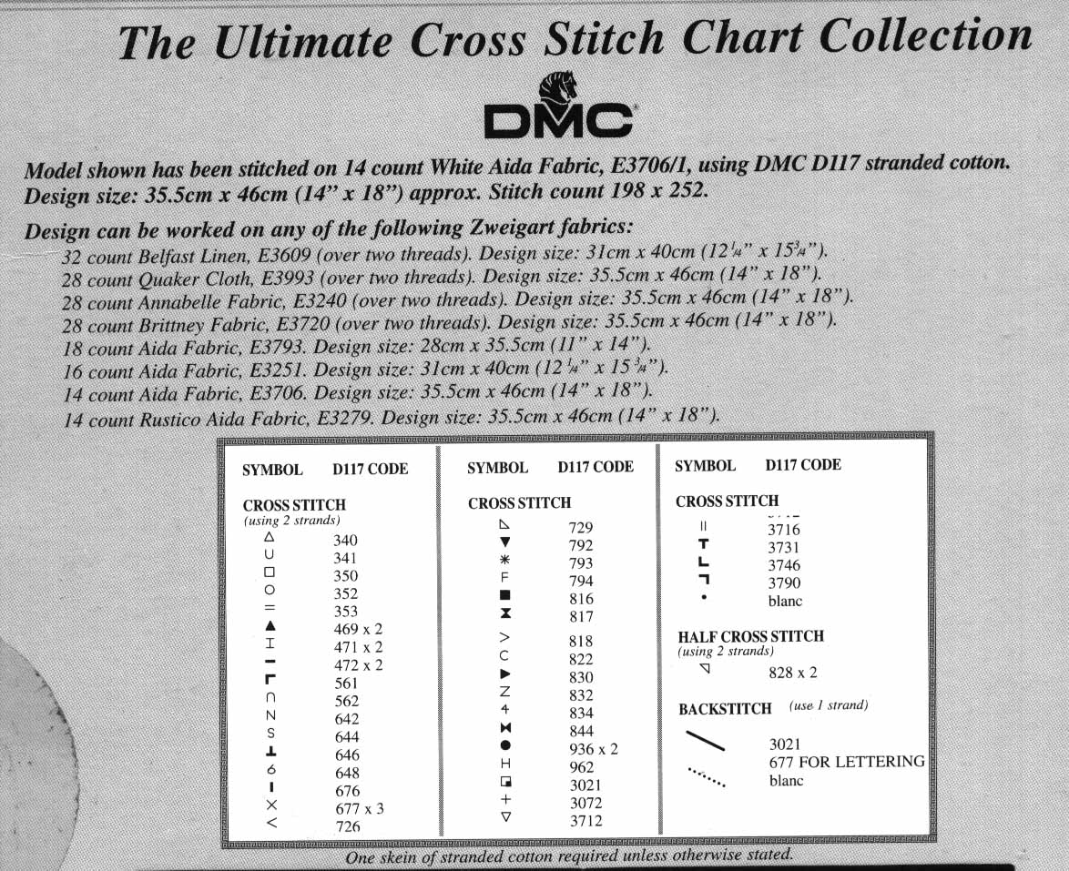 Schema punto croce Floreale 44i