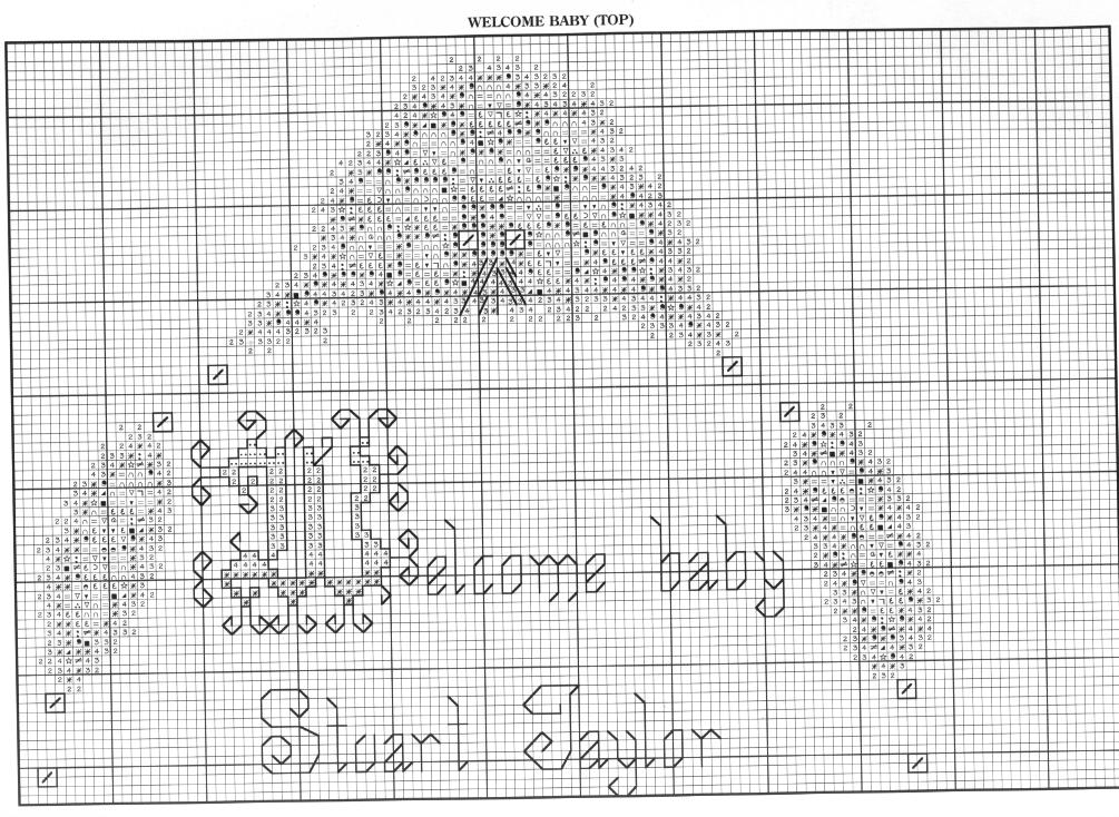 Schema punto croce In Culla 9b