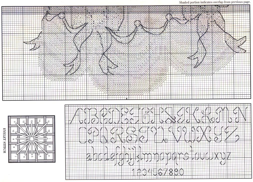 Schema punto croce In Culla 9d