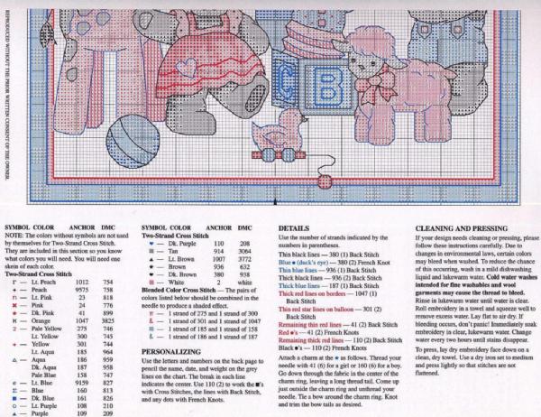 Schema punto croce Jacqueline 50c