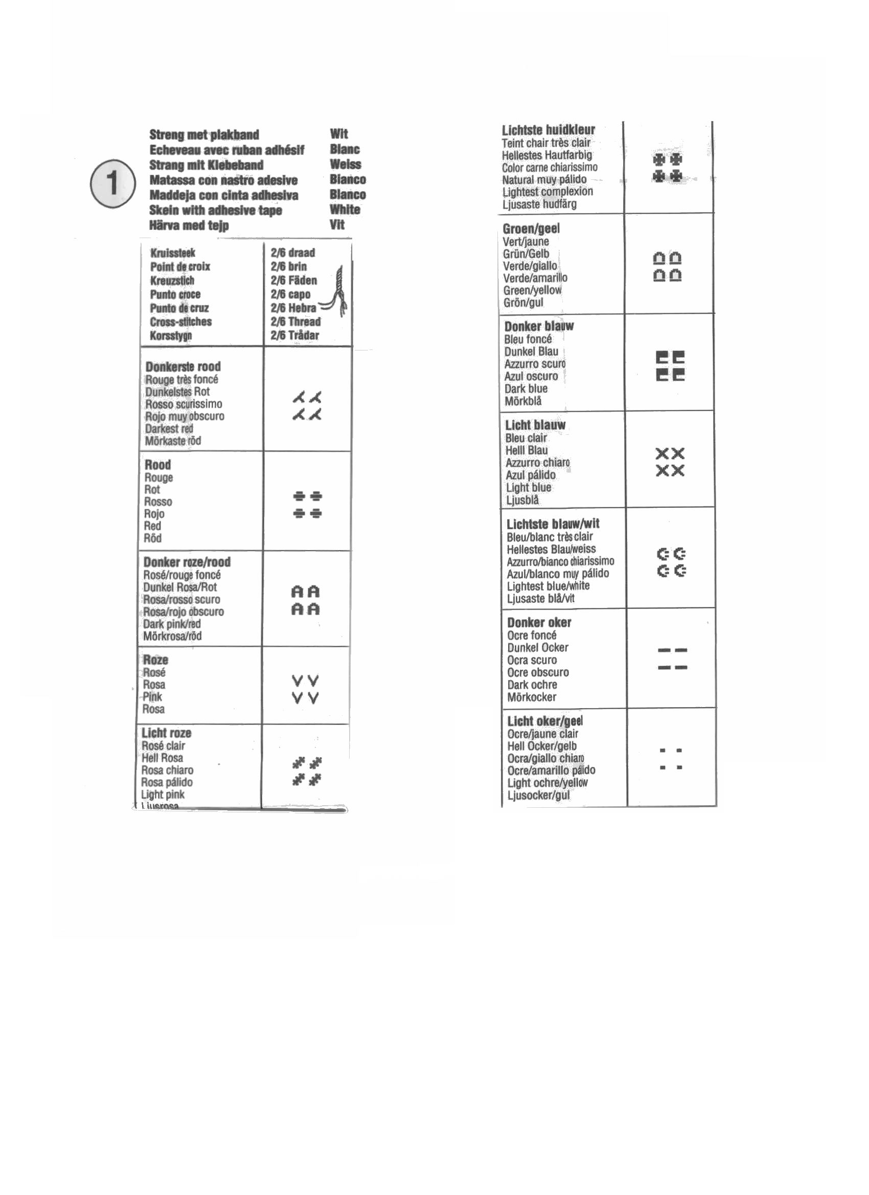 Schema punto croce Kimberly 51h