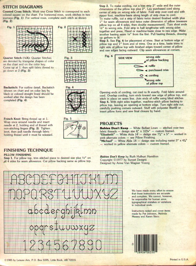 Schema punto croce Neonati 47b