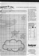 Schema punto croce Elefantino Su Luna 12d