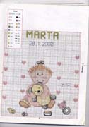 Schema punto croce Marta 4b