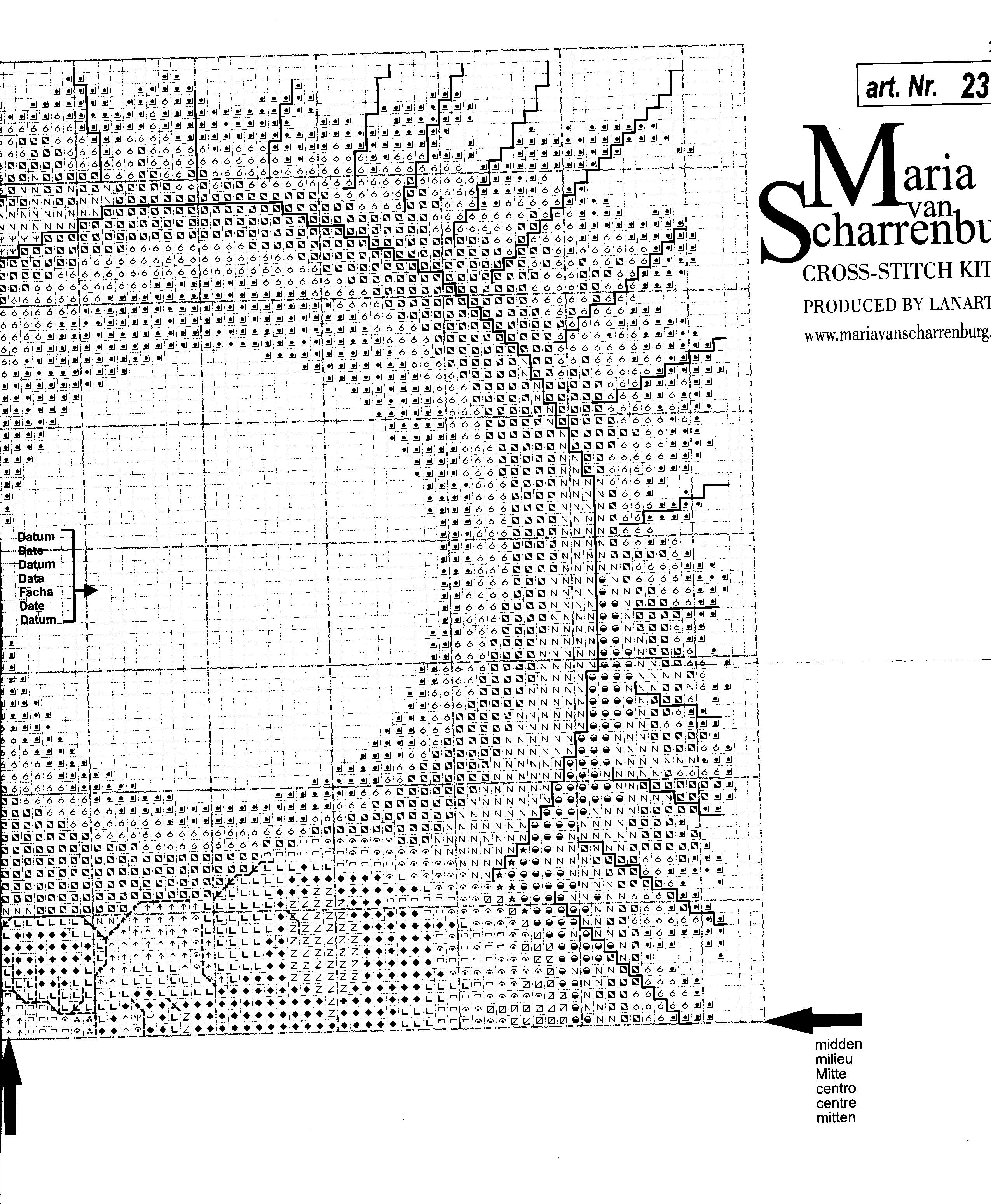 Schema punto croce Sole Neonato 2c