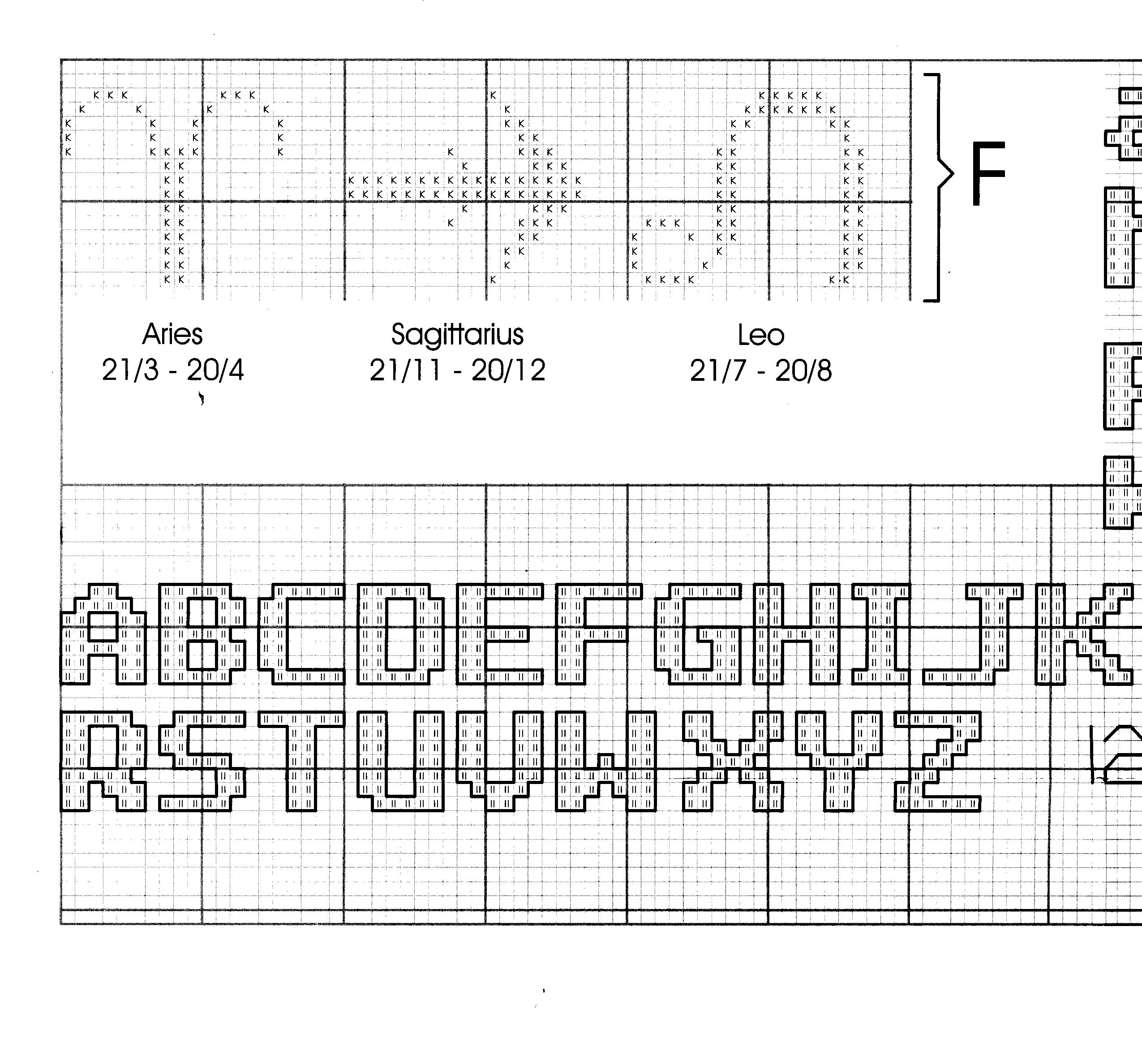 Schema punto croce Sole Neonato 2g