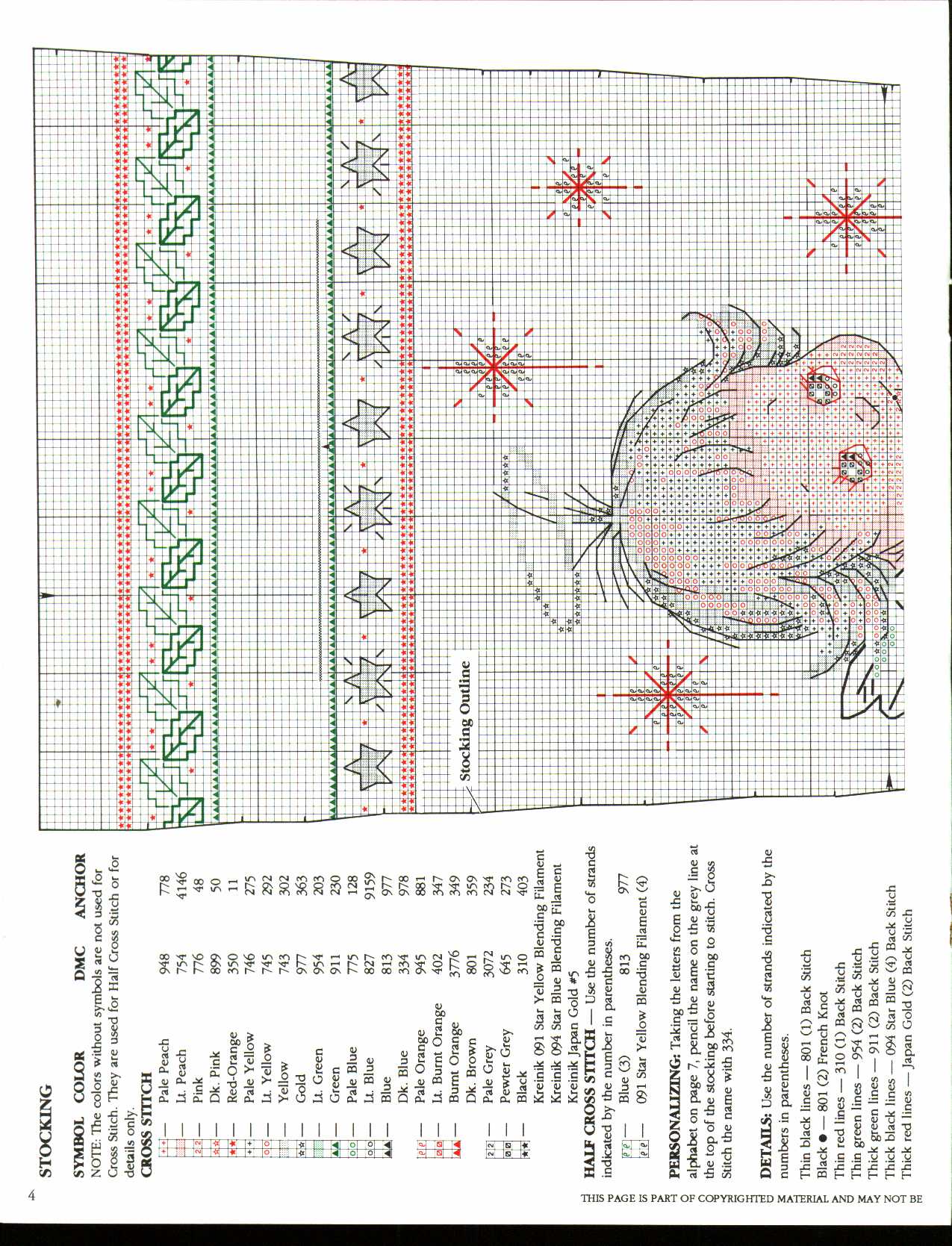 Schema punto croce Angioletti Natalizi 04