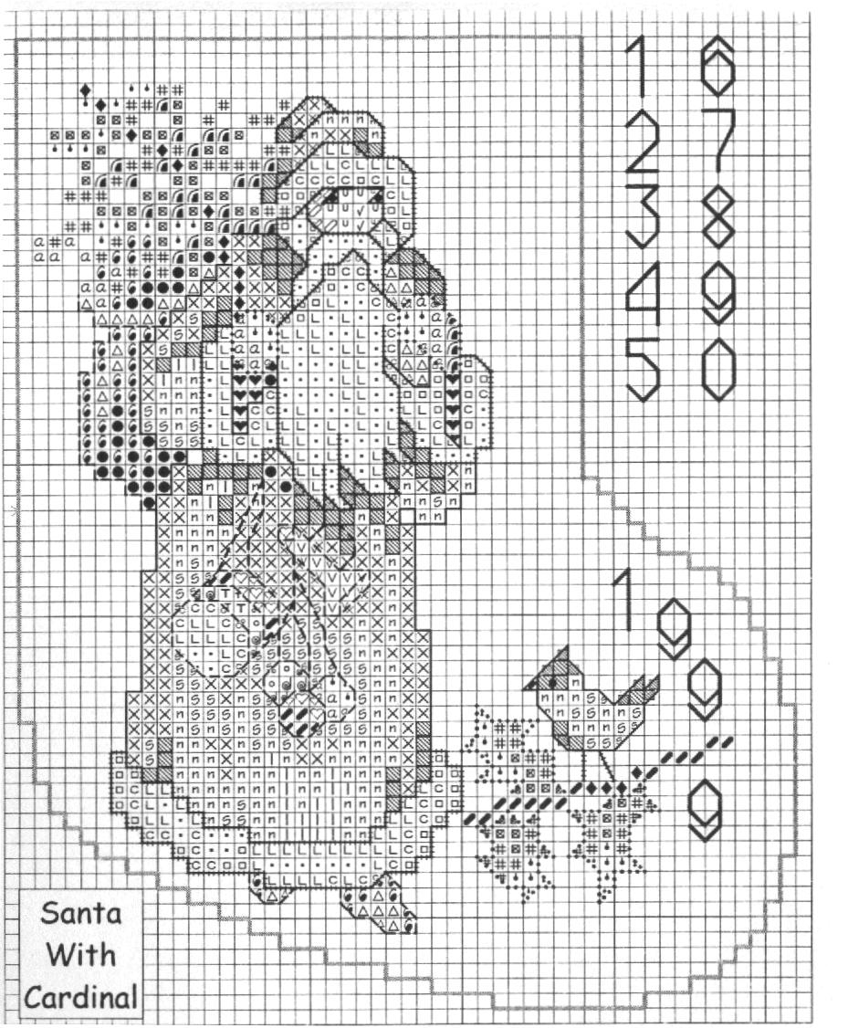 Schema punto croce Babbi 1c