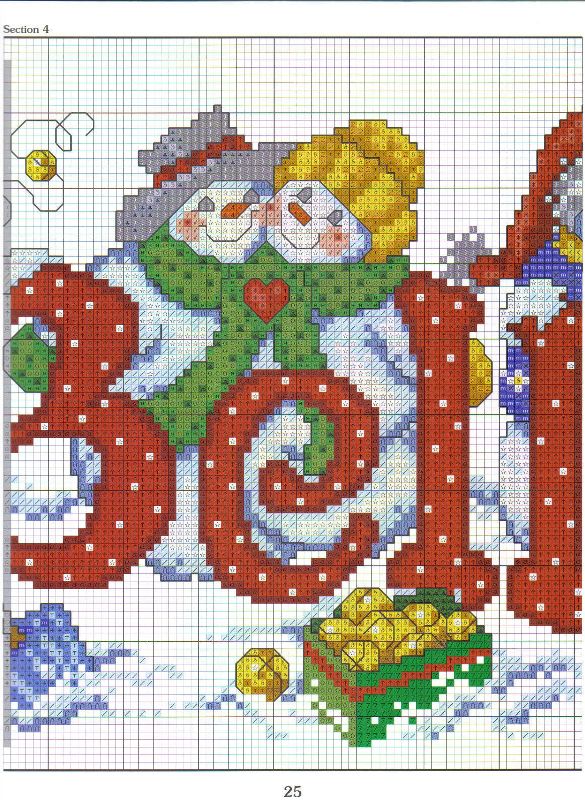 Schema punto croce Jingle-bells-neve-4