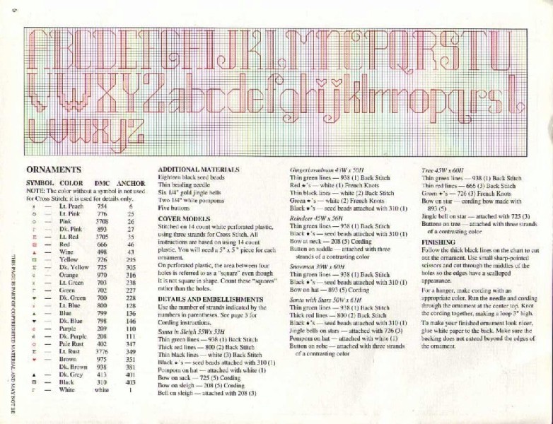 Schema punto croce Mosaico 1c