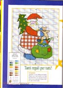 Schema punto croce Babbo Natale2