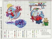 Schema punto croce Babbonatale-nel-mondo