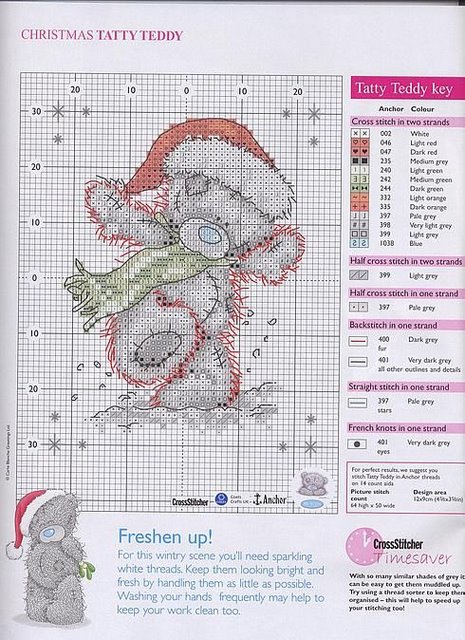 Schema punto croce Tatty-teddy