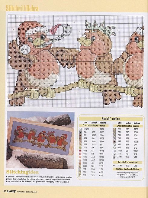 Schema punto croce Volatili-1