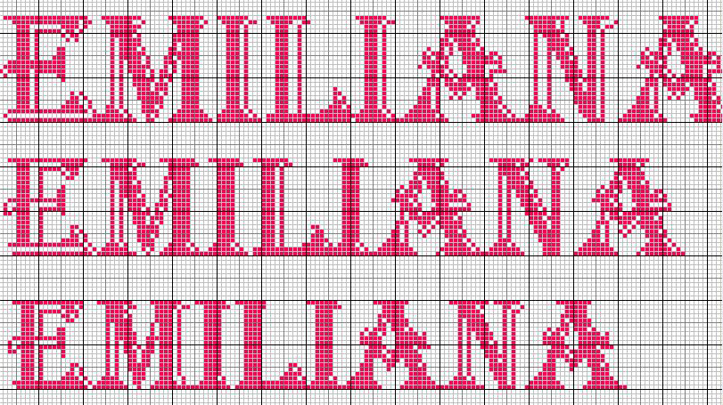 Schema punto croce Emiliana4