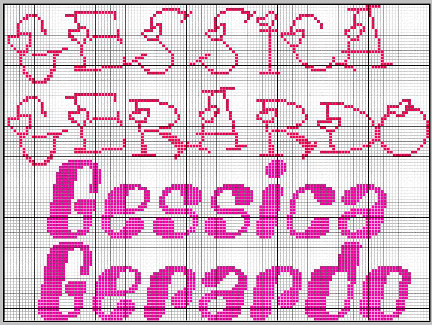 Schema punto croce Gessica1