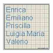 Schema Enrica, Emiliano, Luigi Maria, Valerio e Priscilla 2