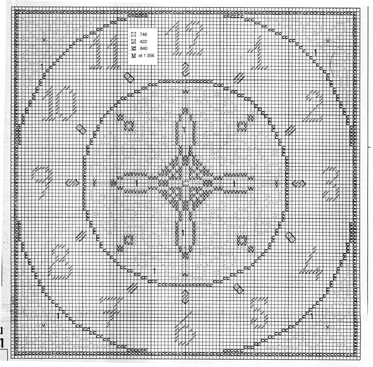 Schema punto croce Orologio2