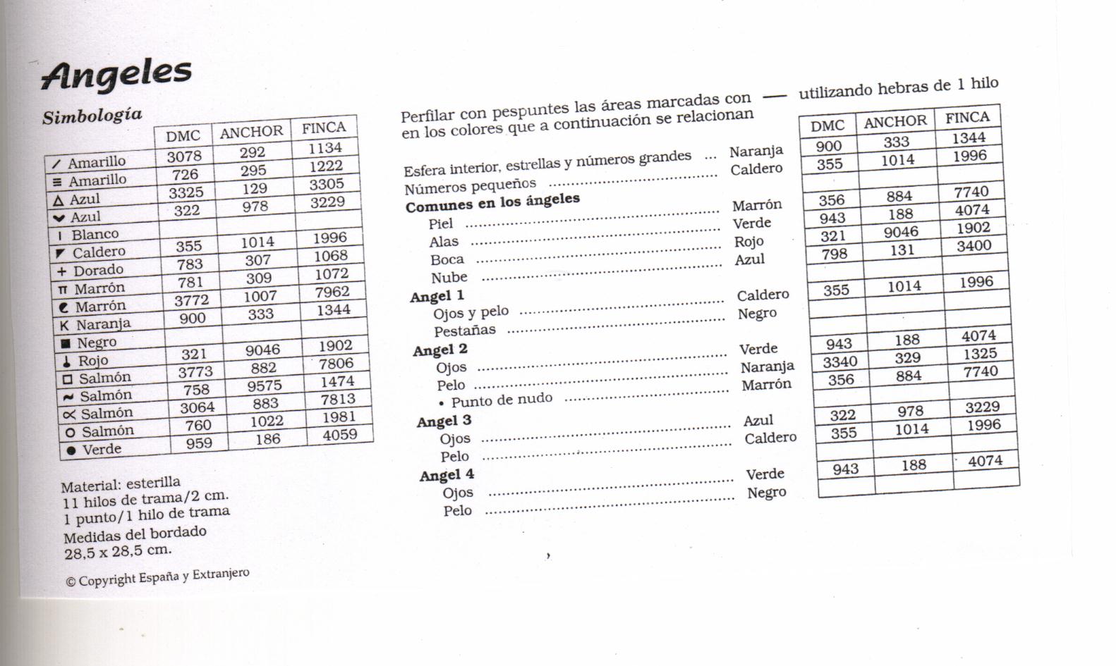 Schema punto croce Orologio Angioletti 4d