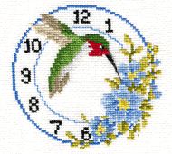 Schema punto croce Orologio Colibri A