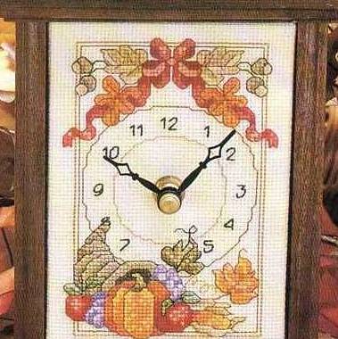 Schema punto croce Orologio Di Frutta 1a