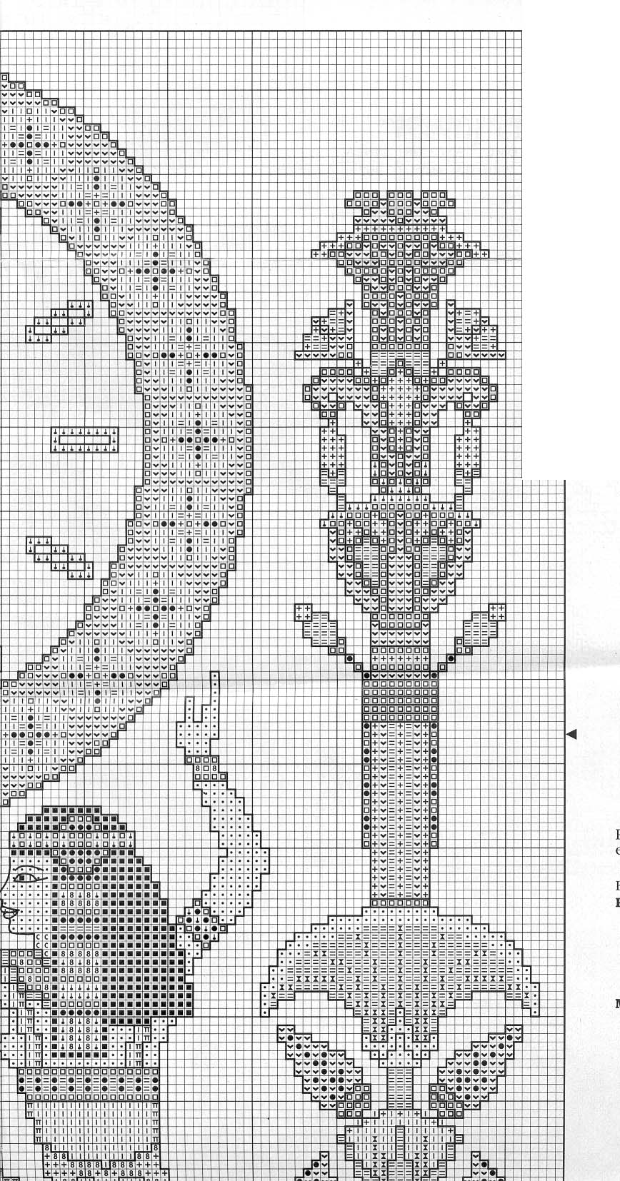 Schema punto croce Orologio Egitto 1e