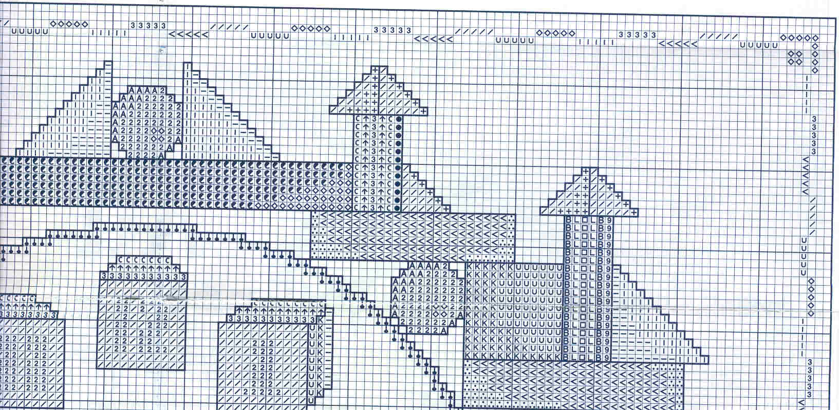 Schema punto croce Orologio Giochi4