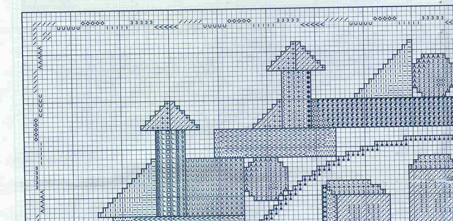 Schema punto croce Orologio Giochi5
