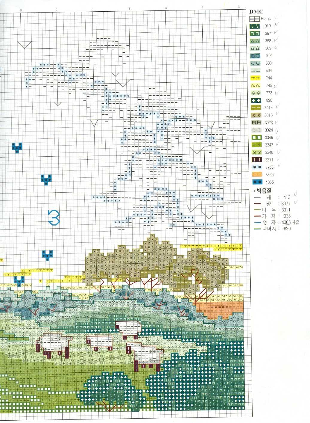 Schema punto croce Orologio Pacolo 1b