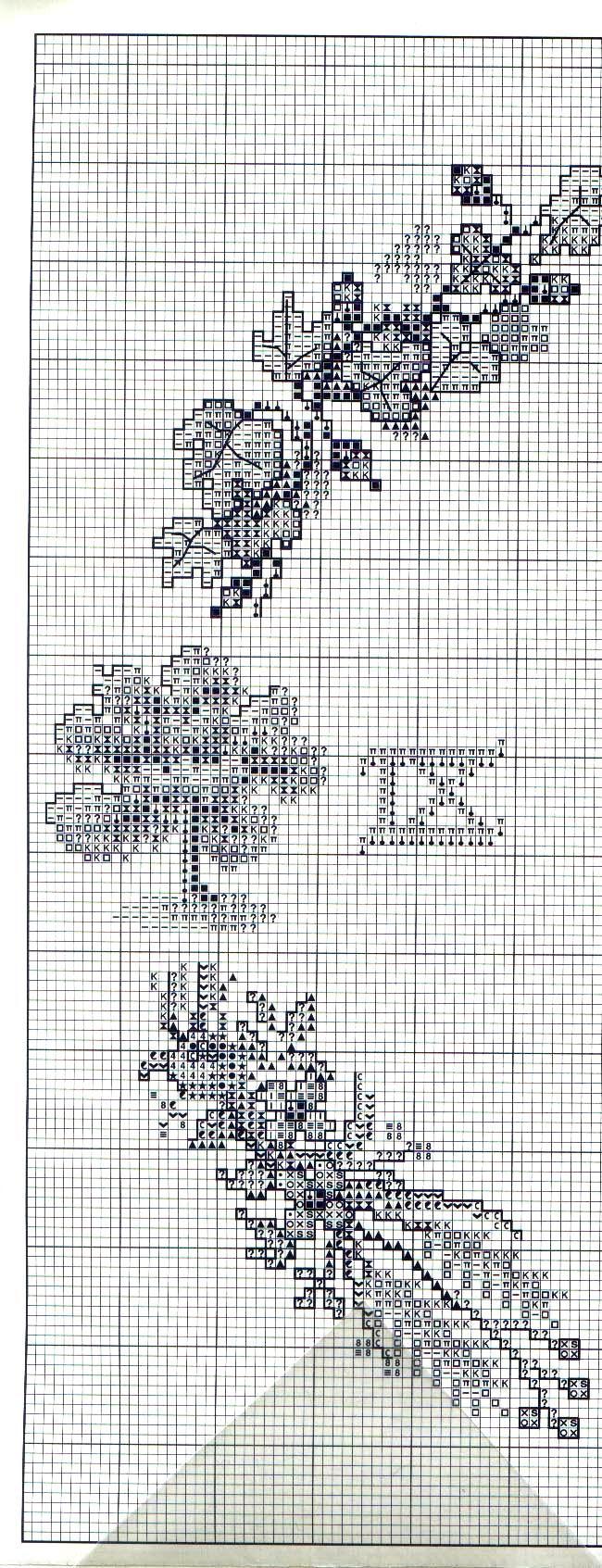 Schema punto croce Orologio Stagioni 1b