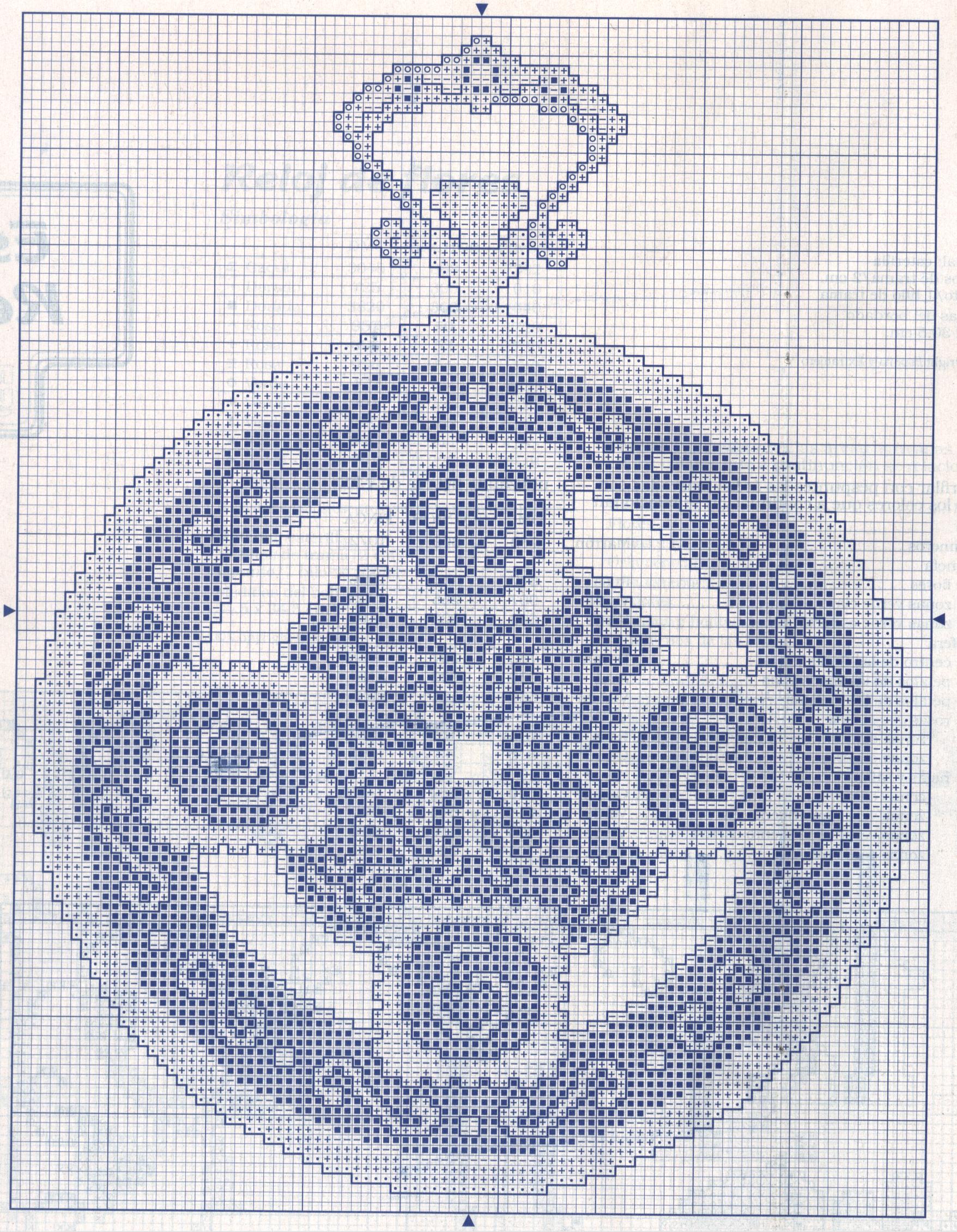 Schema punto croce Orologio Taschino Classico 2