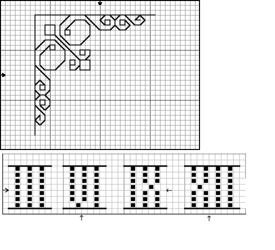 Schema punto croce Orologio Veliero C