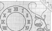 Schema punto croce Orologio Angioletti 2d