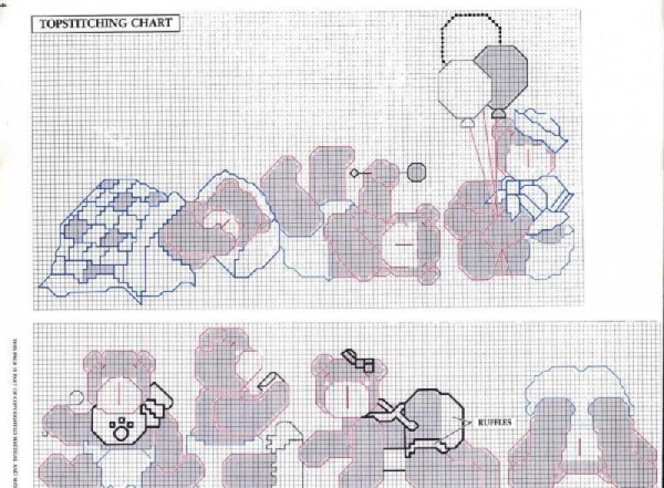 Schema punto croce Baby Bears 9