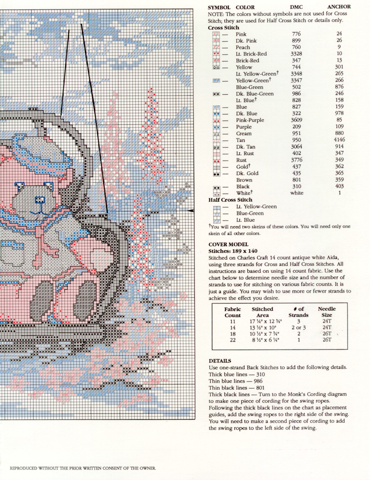 Schema punto croce Backyard Swing 5