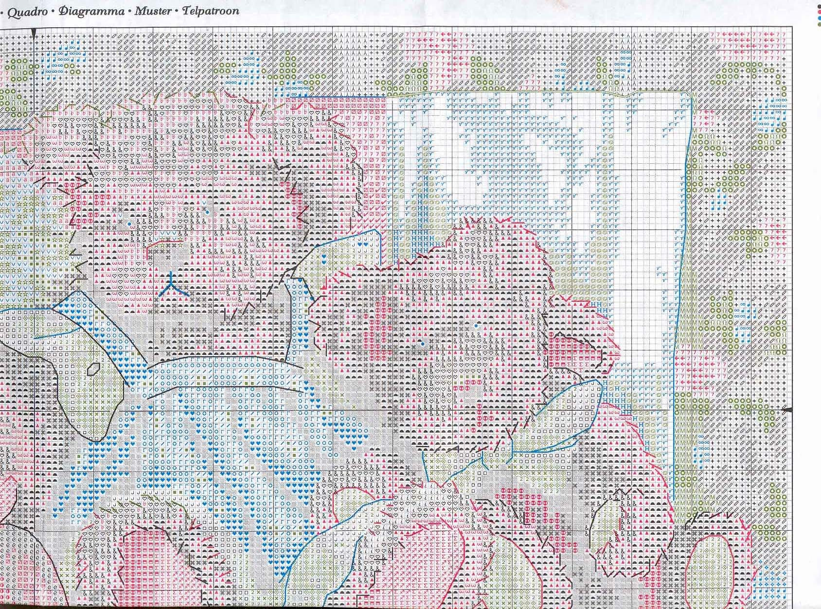 Schema punto croce Bears1